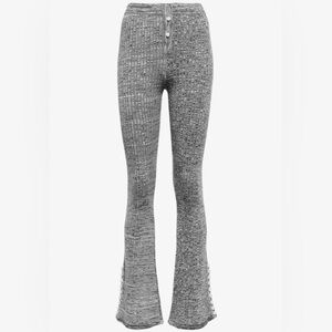 Live the Process Gray Marled Sweatpants Button Accents Size Large NWOT $245
